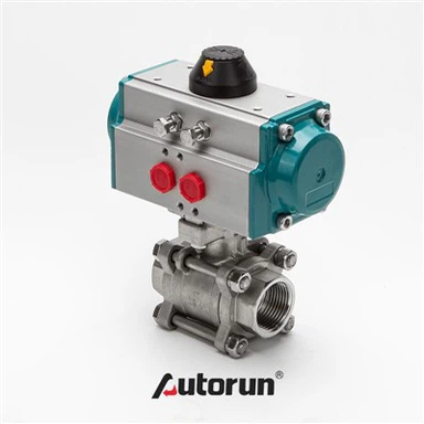 Falf Ball Tri Darn Niwmatig